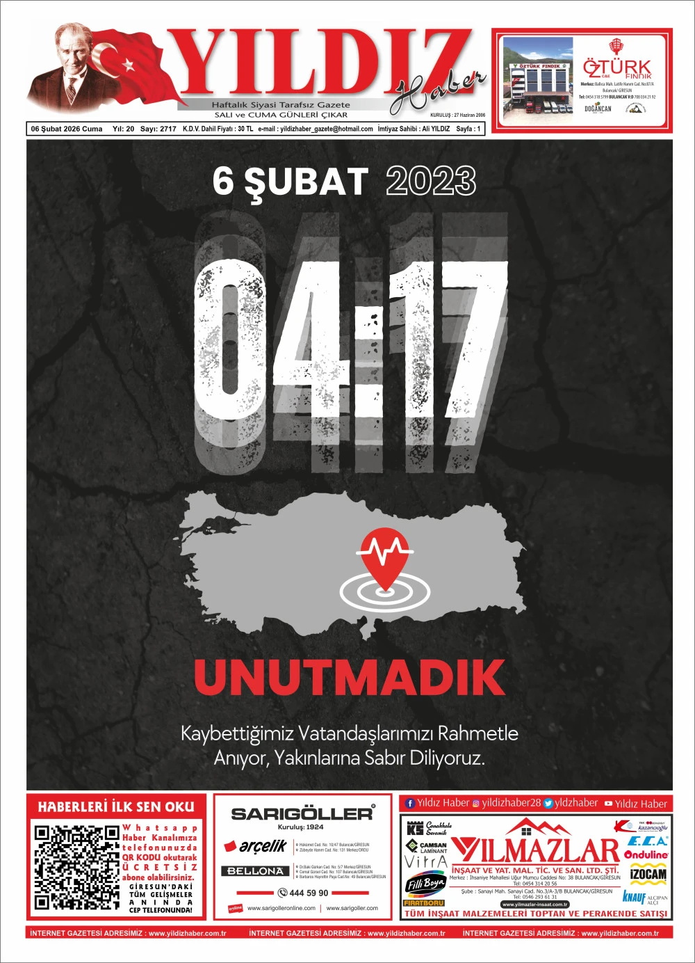 06 ŞUBAT 2026 CUMA