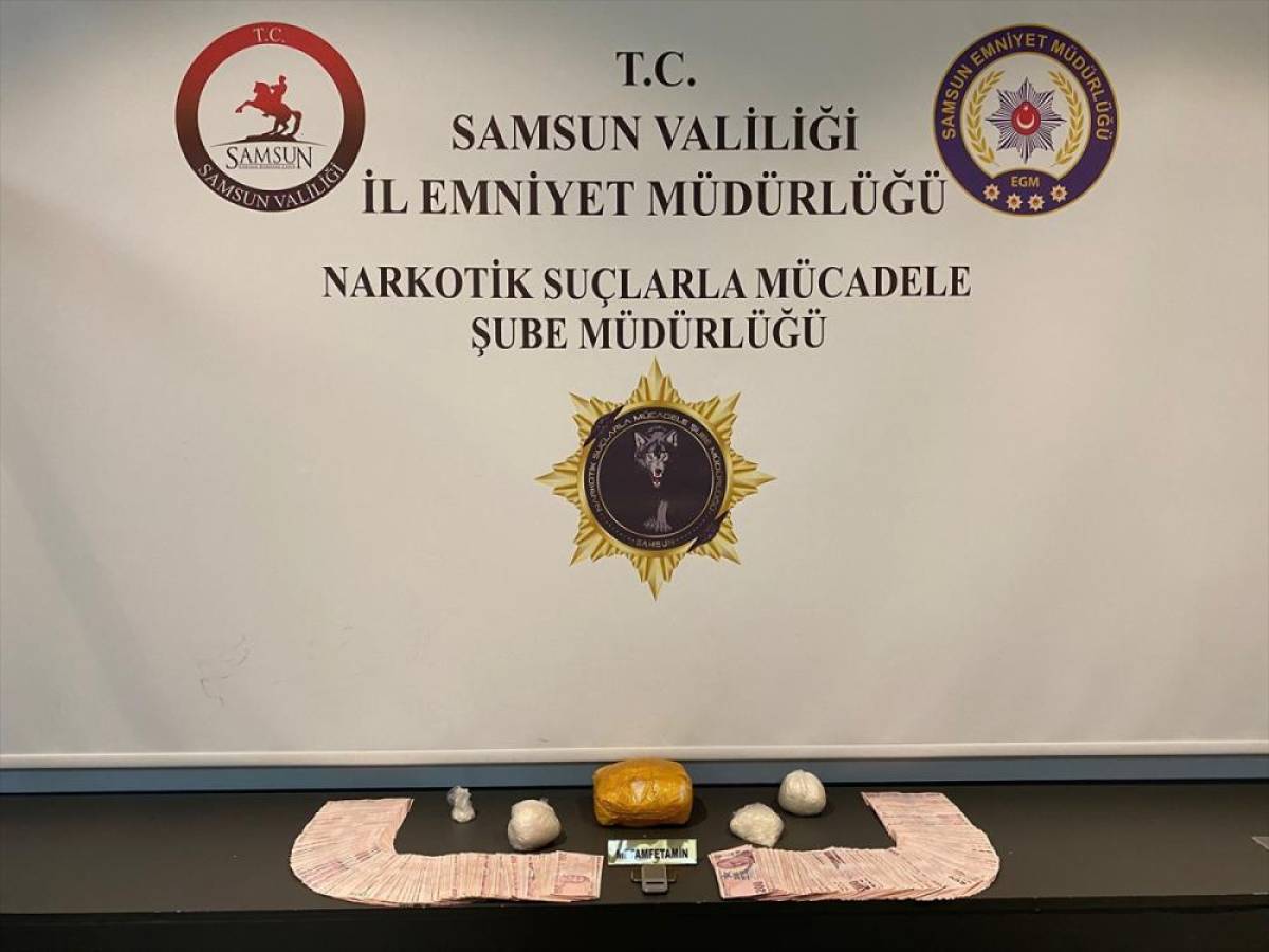 Samsun'daki uyuşturucu operasyonunda 2 zanlıya gözaltı