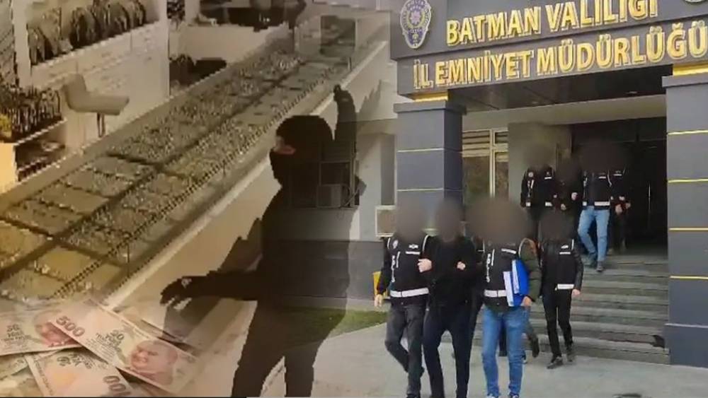 Batman&rsquo;da meydana gelen kuyumcu soygununda 6 ş&uuml;pheli g&ouml;zaltında