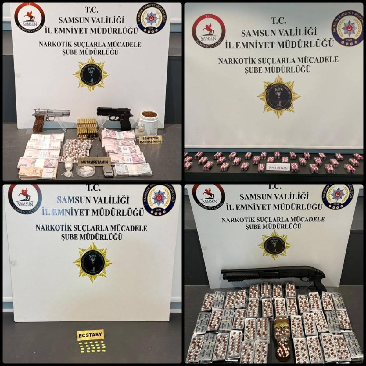 Samsun'da uyuşturucu operasyonunda 7 zanlı yakalandı