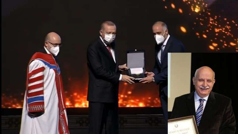 Hemşehrimiz Akoğlu, Cumhurbaşkanından ödül aldı