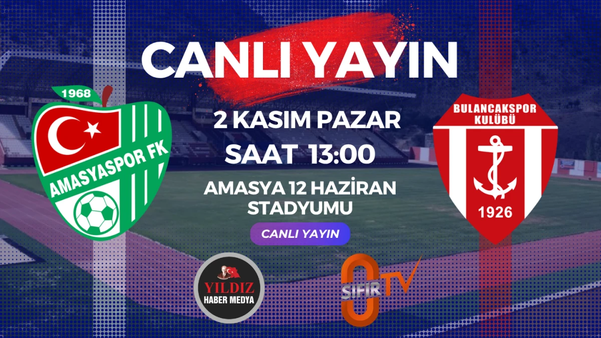 Amasyaspor – 1926 Bulancakspor Maçı Heyecanı! Canlı Yayın