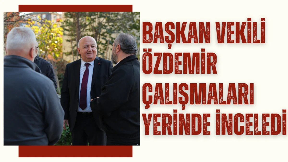 Başkan Vekili Özdemir Çalışmaları Yerinde İnceledi