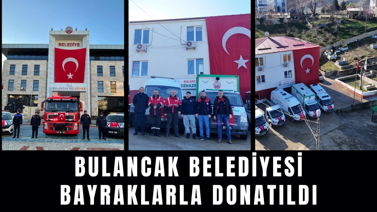 Bulancak Belediyesi Bayraklarla Donatıldı
