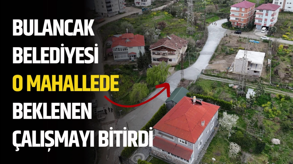 Bulancak Belediyesi O Mahallede Beklenen &Ccedil;alışmayı Bitirdi