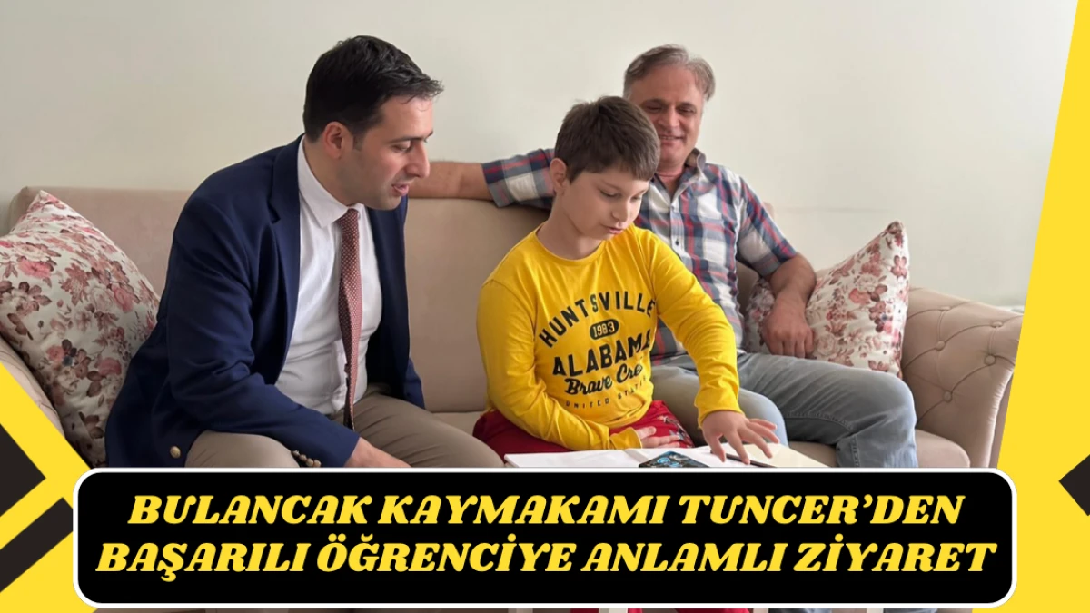 Bulancak Kaymakamı Tuncer’den Başarılı Öğrenciye Anlamlı Ziyaret