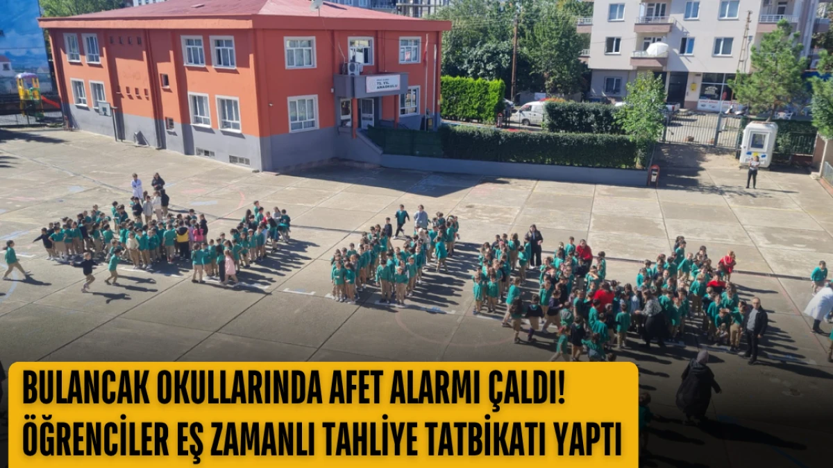 Bulancak Okullarında Afet Alarmı Çaldı! Öğrenciler Eş Zamanlı Tahliye Tatbikatı Yaptı