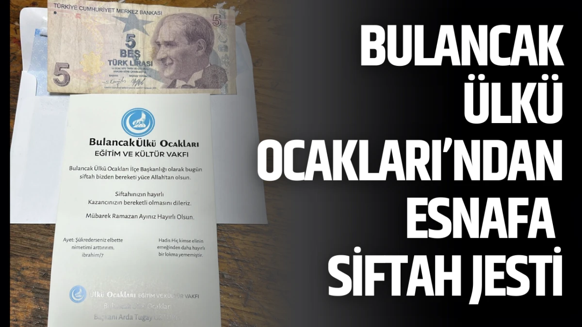 Bulancak &Uuml;lk&uuml; Ocakları&rsquo;ndan Esnafa Siftah Jesti