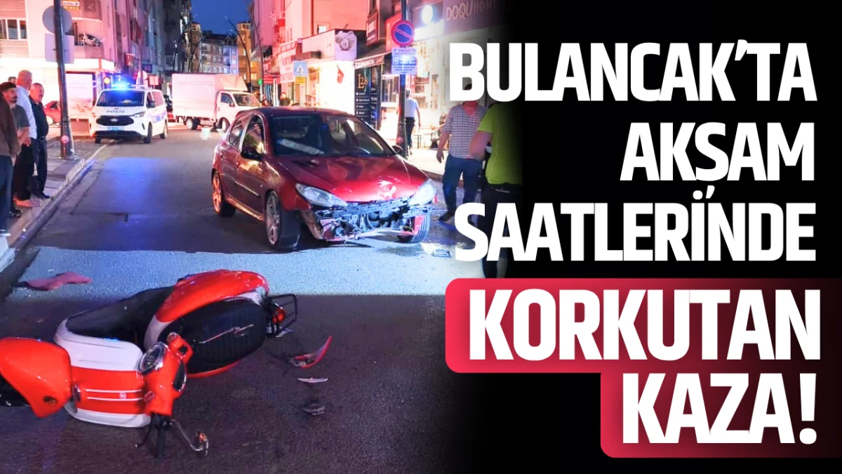 Bulancak&rsquo;ta akşam saatlerinde korkutan kaza!
