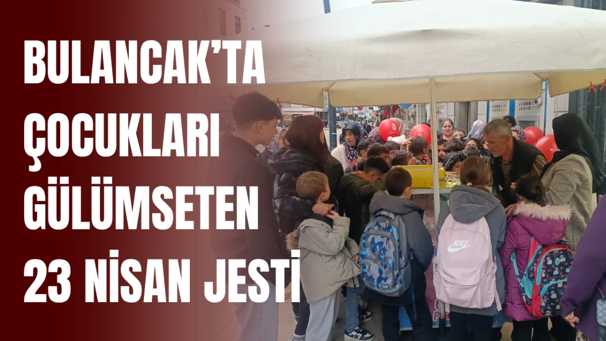 Bulancak&rsquo;ta &Ccedil;ocukları G&uuml;l&uuml;mseten 23 Nisan Jesti