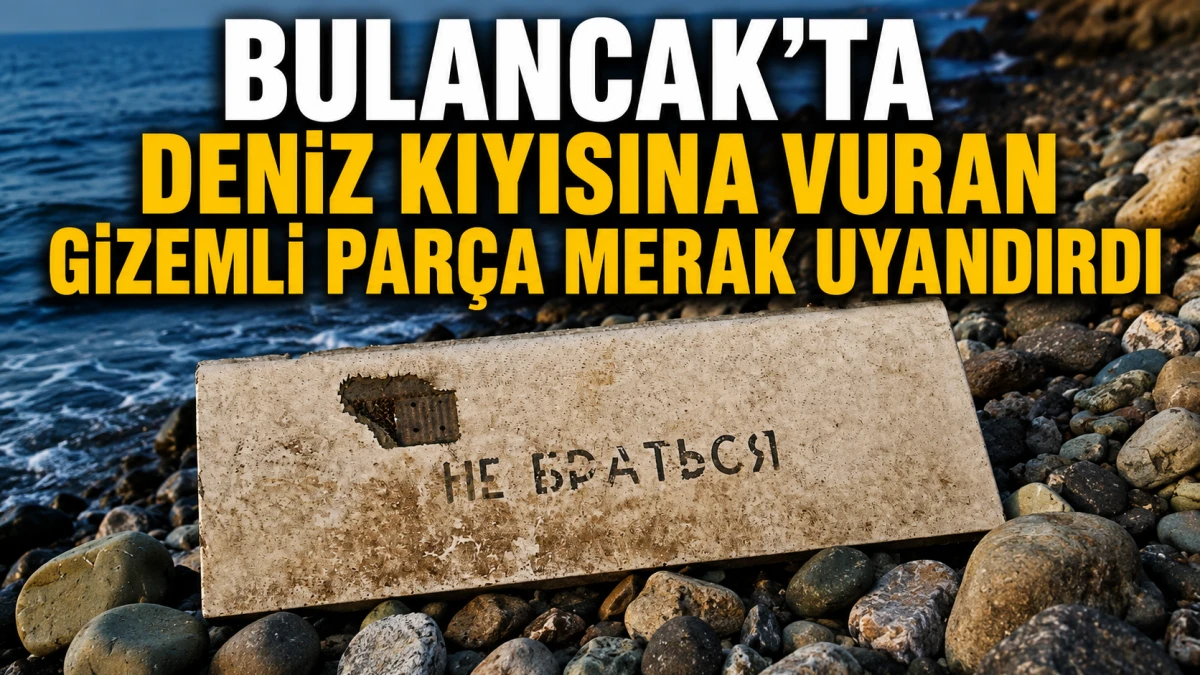 Bulancak'ta Deniz Kıyısına Vuran Gizemli Par&ccedil;a Merak Uyandırdı