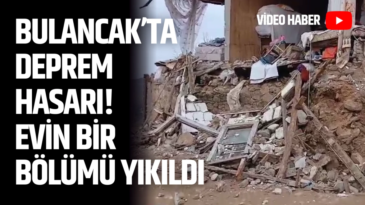 Bulancak&rsquo;ta deprem hasarı! Evin bir b&ouml;l&uuml;m&uuml; yıkıldı