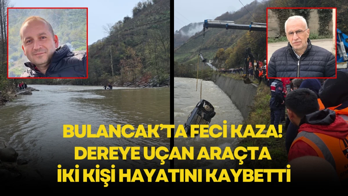 Bulancak’ta feci kaza! Dereye uçan araçta iki kişi hayatını kaybetti