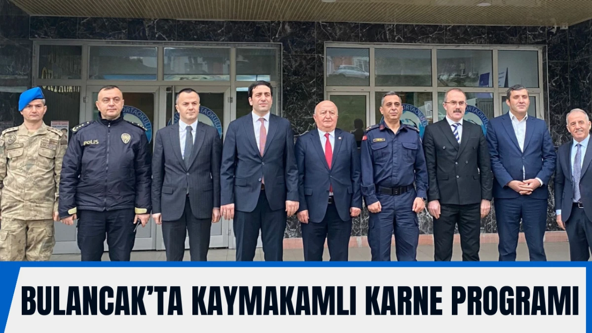 Bulancak'ta Kaymakamlı Karne Programı