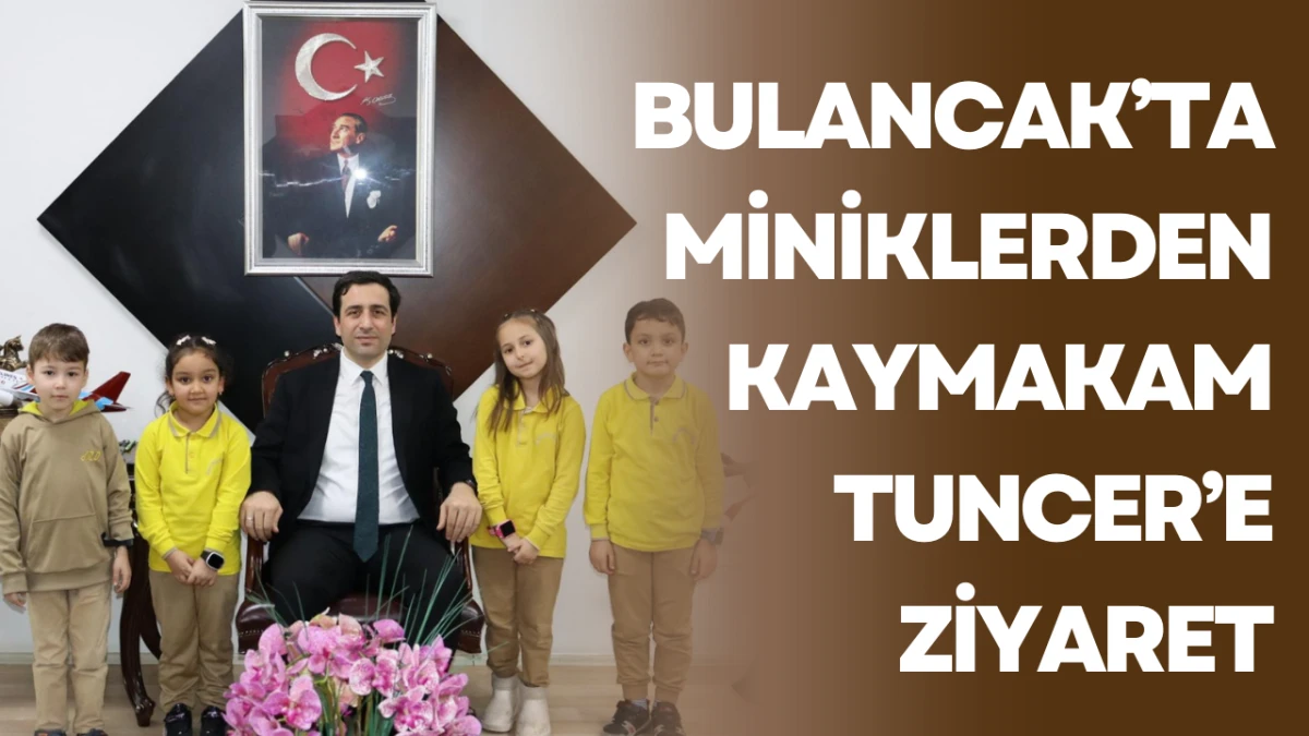 Bulancak&rsquo;ta miniklerden, Kaymakam Tuncer&rsquo;e ziyaret