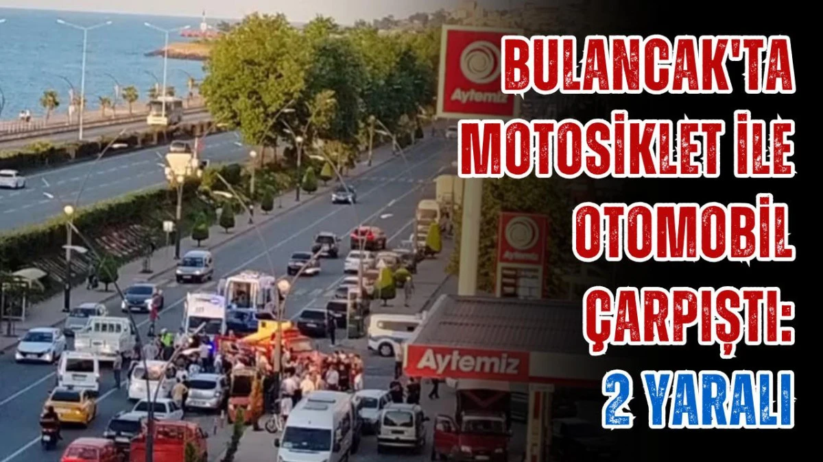 Bulancak'ta Motosiklet ile Otomobil &Ccedil;arpıştı: 2 Yaralı