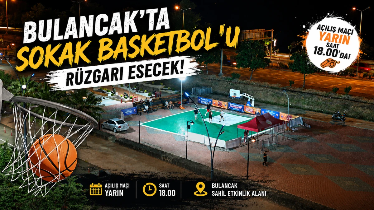 Bulancak'ta Sokak basketbol'u r&uuml;zgarı esecek