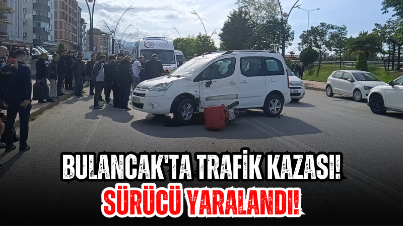 Bulancak'ta Trafik Kazası! Sürücü Yaralandı!