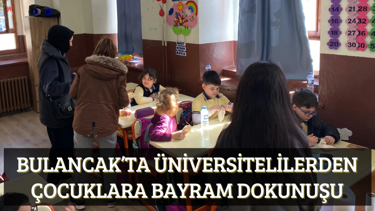 Bulancak&rsquo;ta &Uuml;niversitelilerden &Ccedil;ocuklara Bayram Dokunuşu