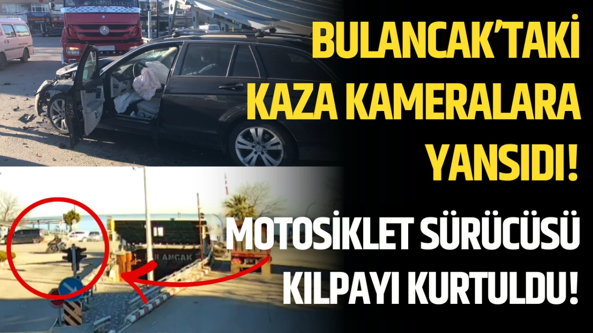 Bulancak'taki kaza kameralara yansıdı! 