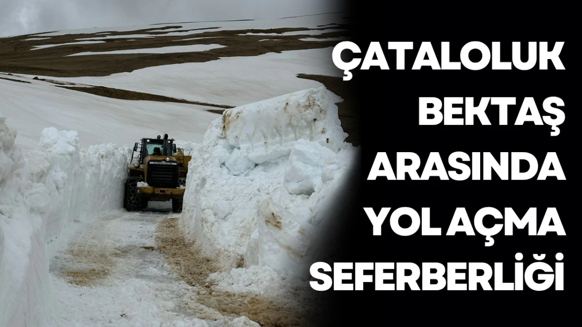 &Ccedil;ataloluk-Bektaş Arasında Yol A&ccedil;ma Seferberliği
