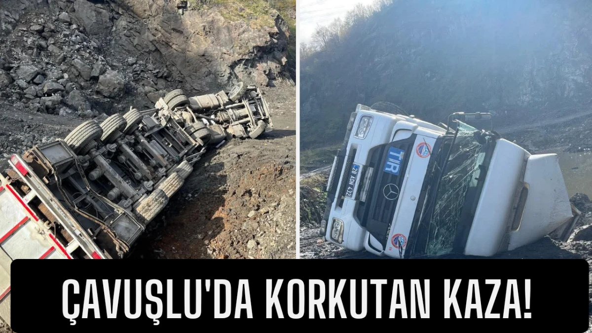 &Ccedil;avuşlu'da korkutan kaza! 