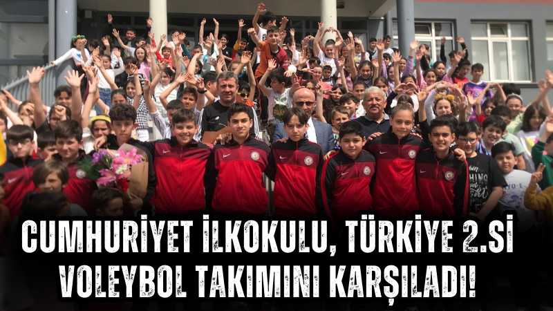 Cumhuriyet İlkokulu, Türkiye 2.si Voleybol Takımını karşıladı!