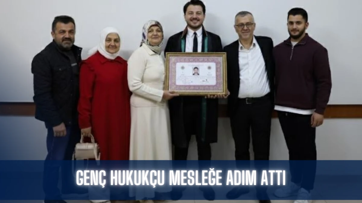 Genç avukat mesleğe adım attı