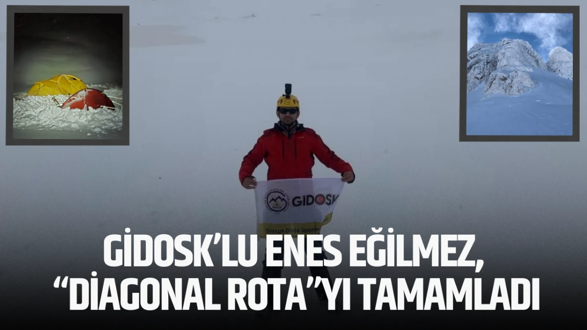 GİDOSK&rsquo;lu Enes Eğilmez, &ldquo;Diagonal Rota&rdquo;yı Tamamladı