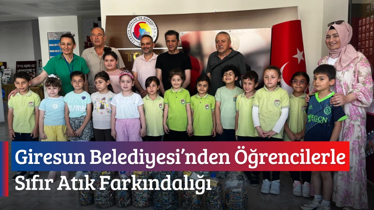 Giresun Belediyesi&rsquo;nden &Ouml;ğrencilerle sıfır atık farkındalığı