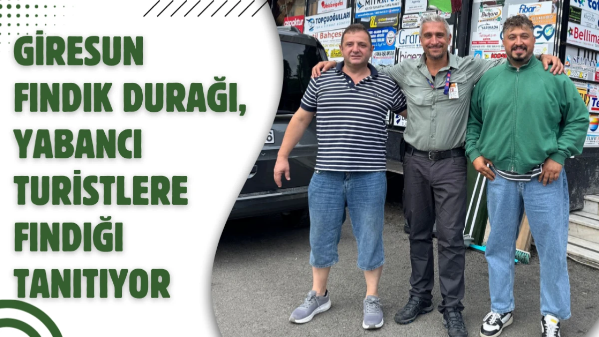 Giresun Fındık Durağı, Yabancı Turistlere Fındığı Tanıtıyor