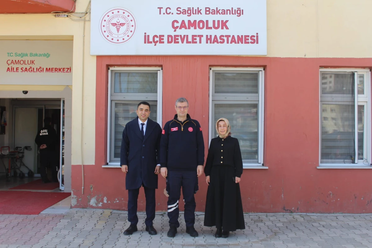 Giresun İl Sağlık M&uuml;d&uuml;r&uuml; İskender Aksoy&rsquo;dan &Ccedil;amoluk&rsquo;a ziyaret