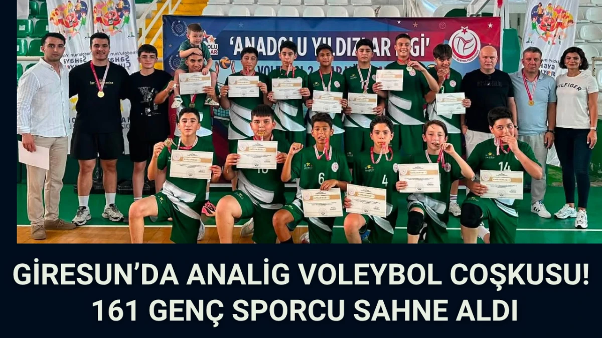 Giresun&rsquo;da ANALİG Voleybol Coşkusu: 161 gen&ccedil; sporcu sahne aldı