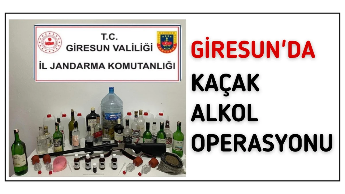 Giresun'da kaçak alkol operasyonu gerçekleştirildi