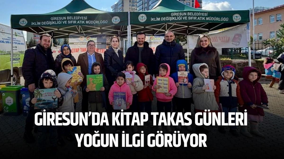 Giresun&rsquo;da Kitap Takas G&uuml;nleri yoğun ilgi g&ouml;r&uuml;yor