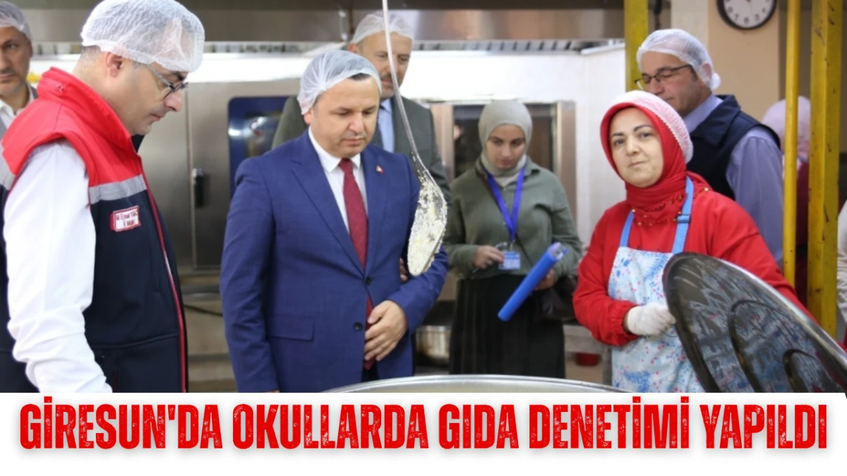 Giresun'da okullarda gıda denetimi yapıldı