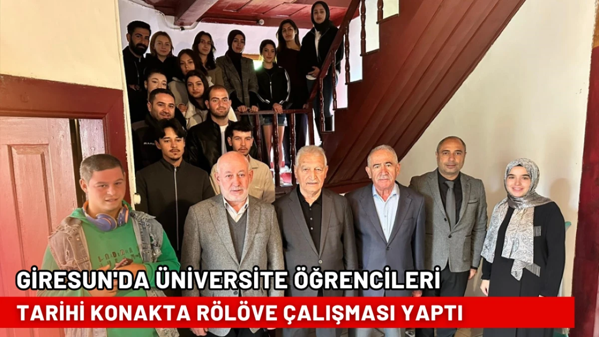 Giresun'da üniversite öğrencileri tarihi konakta rölöve çalışması yaptı