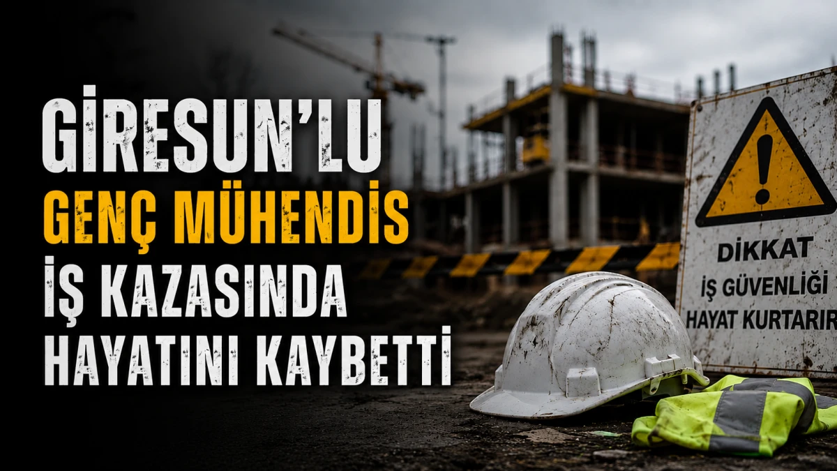 Giresun&rsquo;lu Gen&ccedil; M&uuml;hendis iş kazasında Hayatını Kaybetti