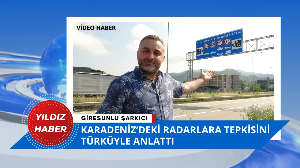Giresunlu şarkıcı Karadeniz’deki radarlara tepkisini türküyle anlattı