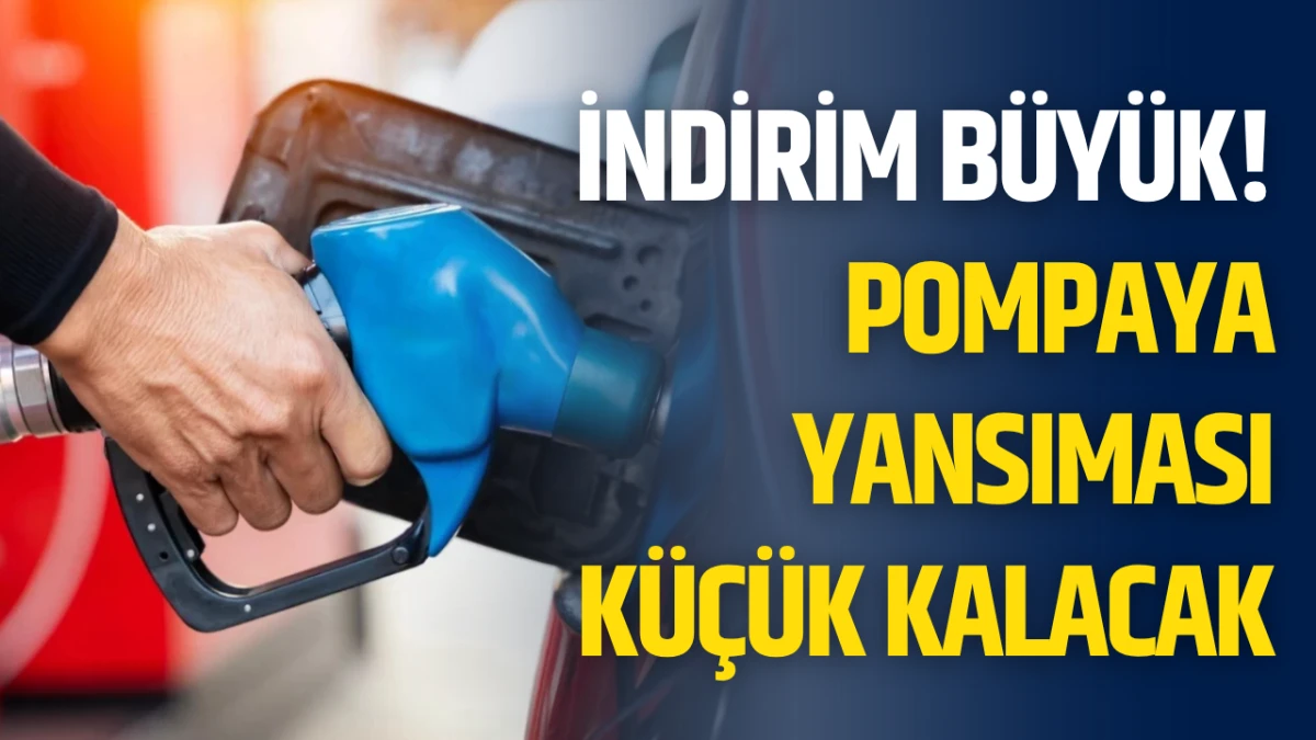 İndirim B&uuml;y&uuml;k! Pompaya Yansıması K&uuml;&ccedil;&uuml;k Kalacak