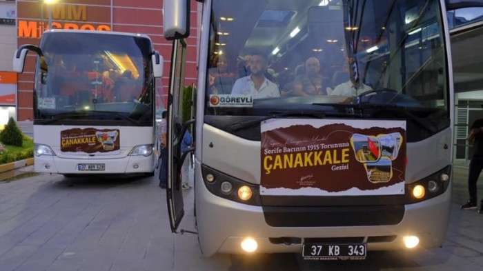 Kastamonu Belediyesi 7 bine yakın kişiyi Çanakkale'yi götürdü
