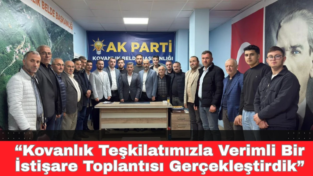 “Kovanlık Teşkilatımızla Verimli Bir İstişare Toplantısı Gerçekleştirdik”