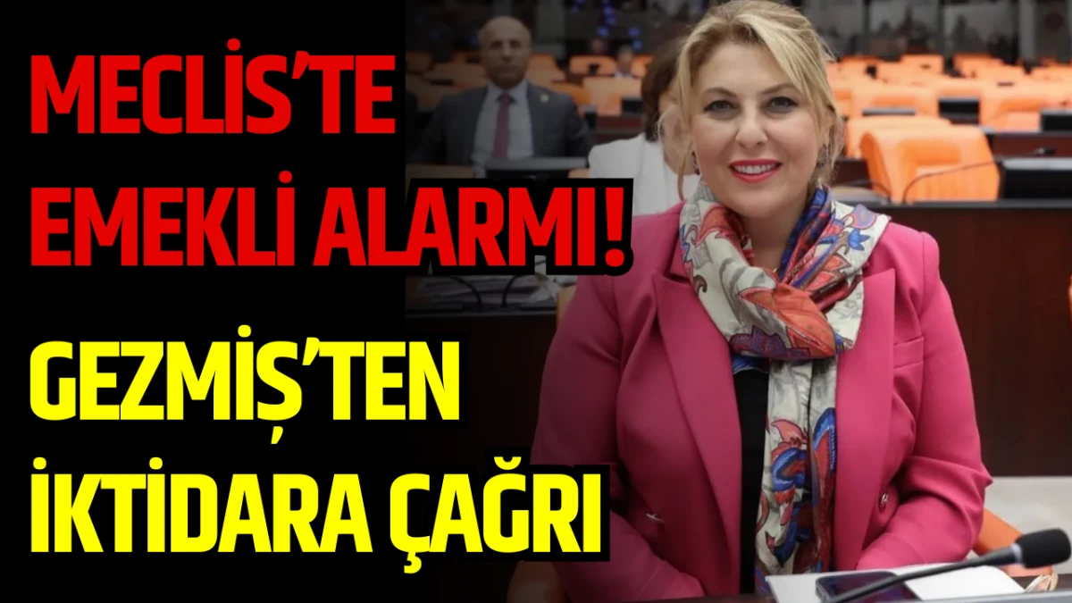 Meclis&rsquo;te Emekli Alarmı! Gezmiş&rsquo;ten İktidara &Ccedil;ağrı