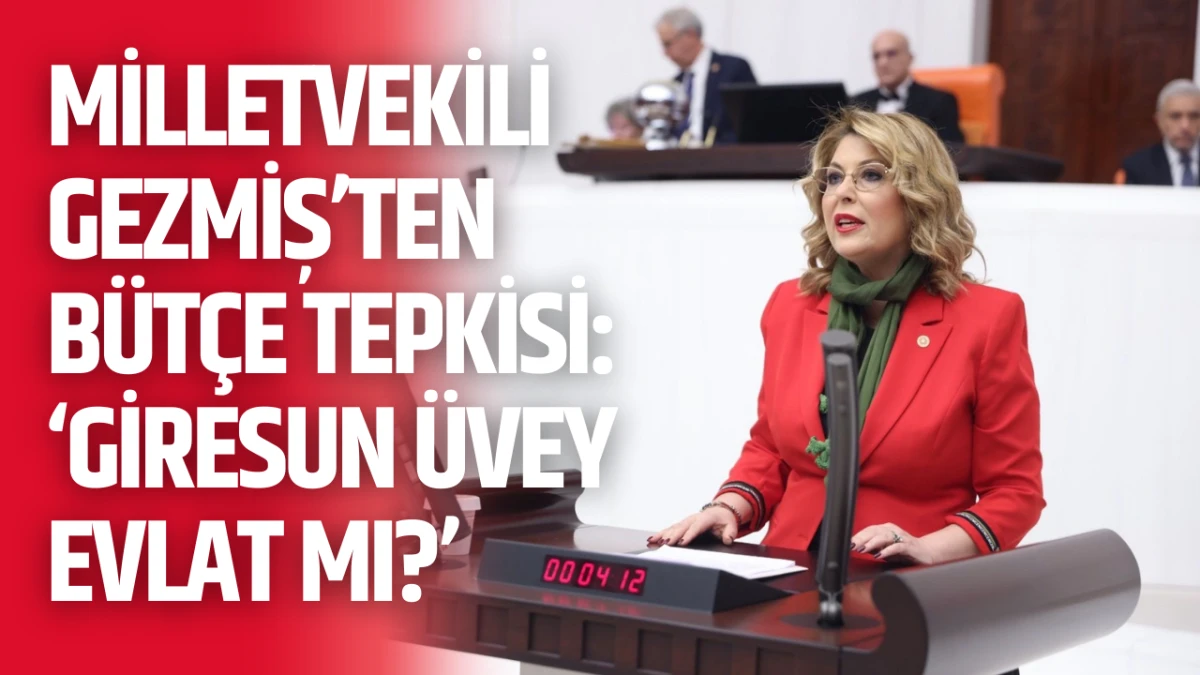 Milletvekili Gezmiş&rsquo;ten tepki: &ldquo;Giresun &uuml;vey evlat mı?&rdquo;