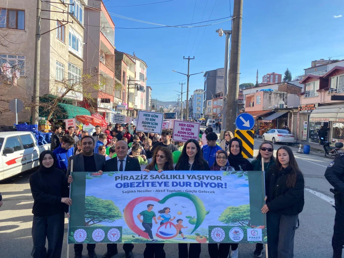 Piraziz Sağlıklı Yaşıyor Projesi Kapsamında Sağlık Y&uuml;r&uuml;y&uuml;ş&uuml; D&uuml;zenlendi