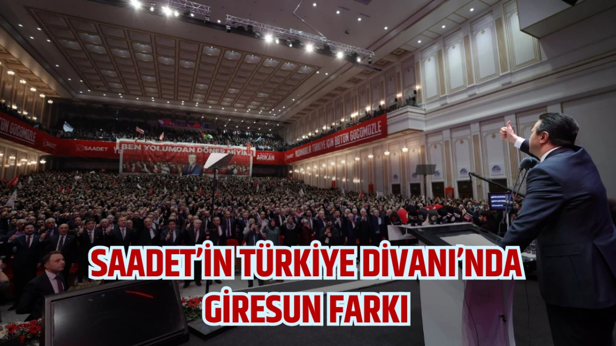 Saadet&rsquo;in T&uuml;rkiye Divanı&rsquo;nda Giresun Farkı