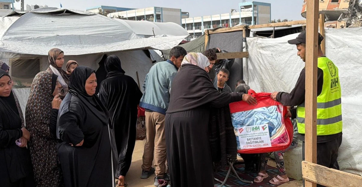 Soma Hasbihal Derneği&rsquo;nden Gazze&rsquo;ye kış desteği