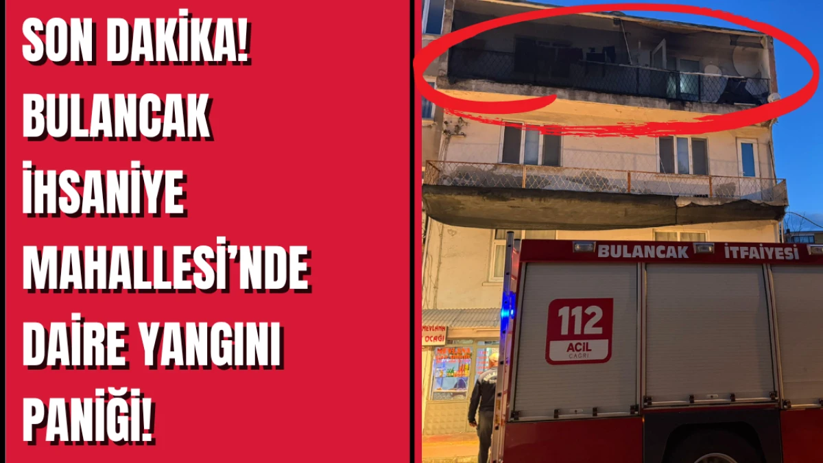 SON DAKİKA! Bulancak İhsaniye Mahallesi’nde Daire Yangını Paniği!