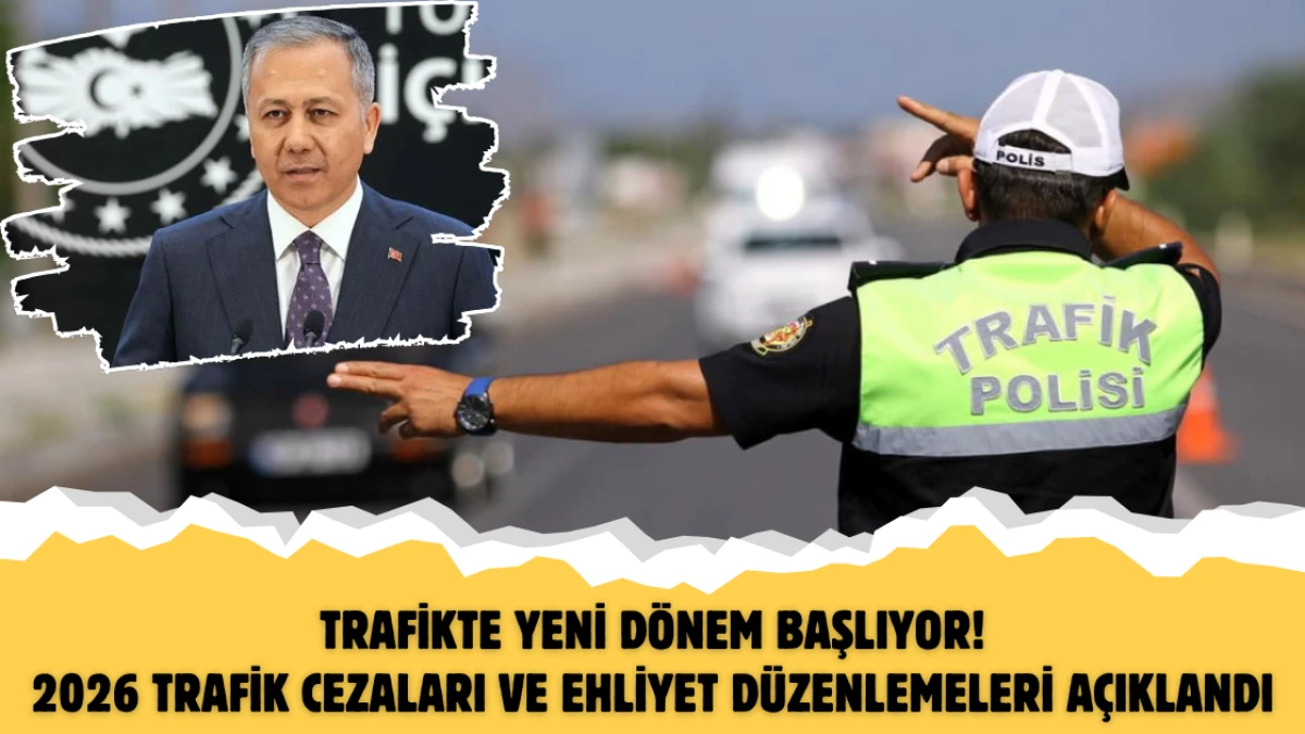 Trafikte Yeni Dönem Başlıyor! 2026 Trafik Cezaları ve Ehliyet Düzenlemeleri Açıklandı