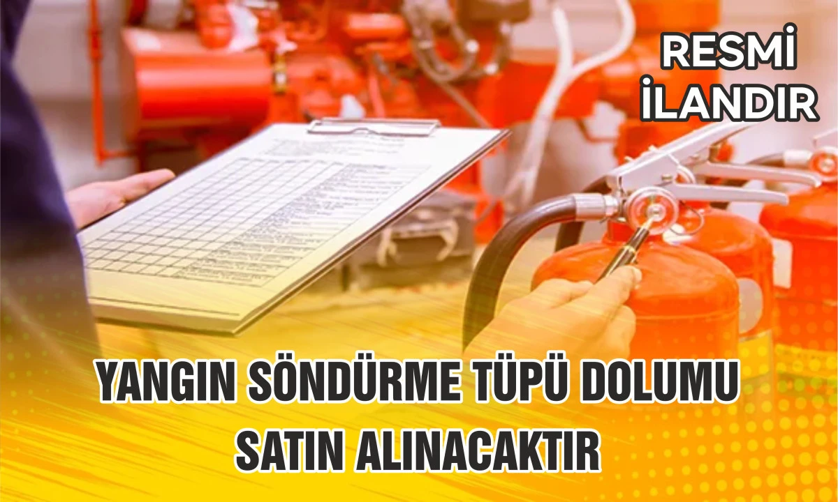 YANGIN S&Ouml;ND&Uuml;RME T&Uuml;P&Uuml; DOLUMU SATIN ALINACAKTIR